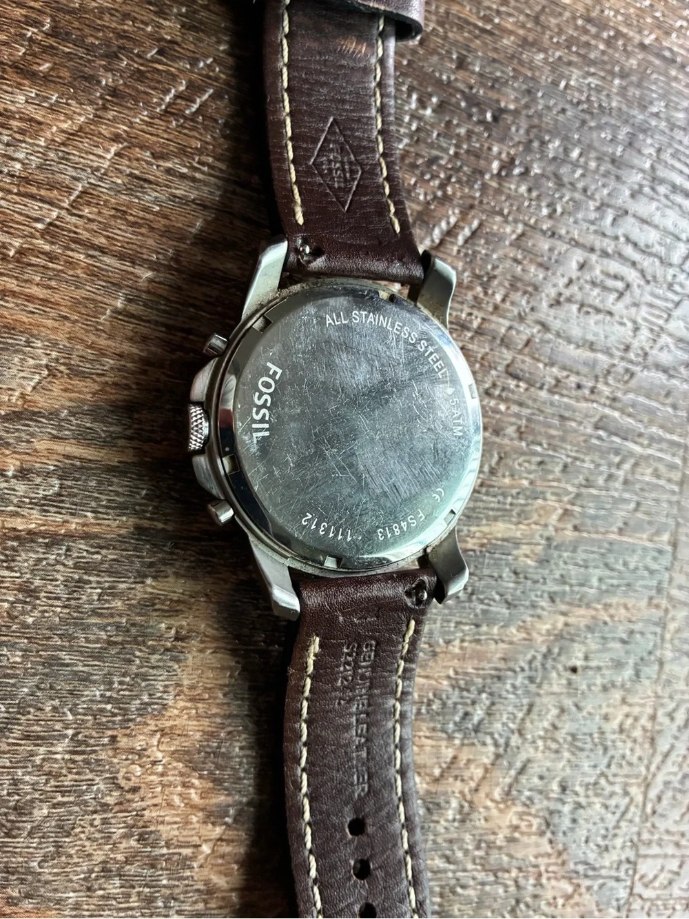 Fossil wristwatch featuring